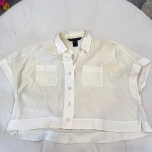 Marc by Marc Jacob’s White Silk Blouse